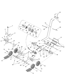 Part Location Diagram of 684-0009A Cub Cadet Pivot Rod Assembly